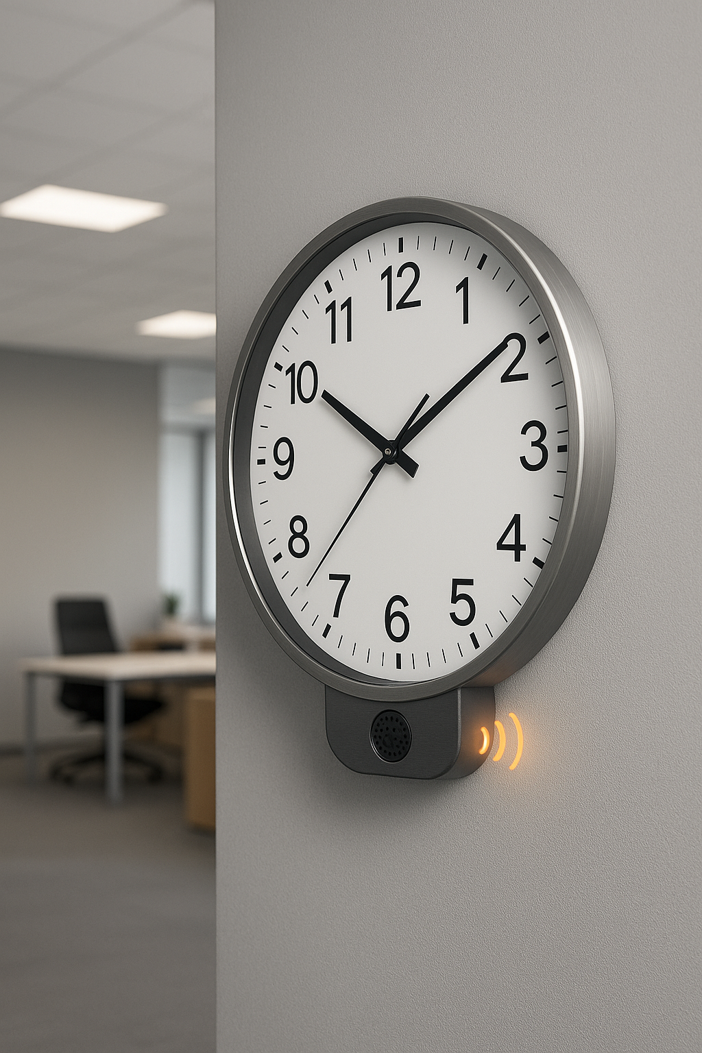 Horloge connectée avec un système d'alarme sonore