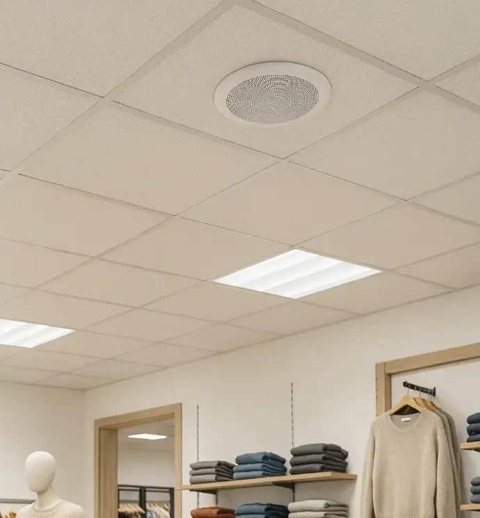 Sonorisation d'un magasin